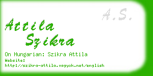 attila szikra business card